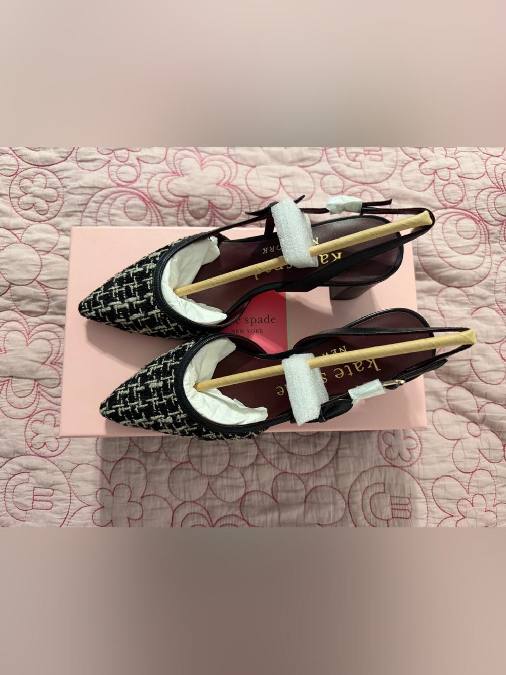 BNIB Kate Spade Midge Bow 2 Slingback Pumps